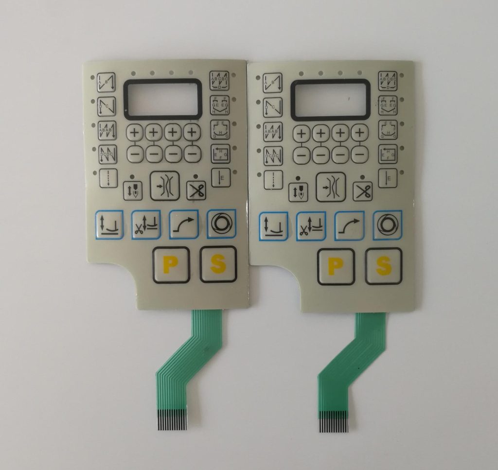 Membrane switch graphic overlay, Membrane switch and panel