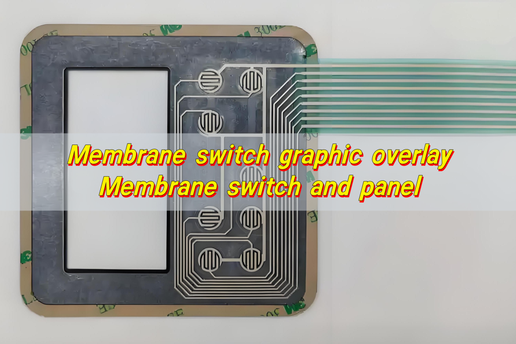 Membrane switch graphic overlay, Membrane switch and panel