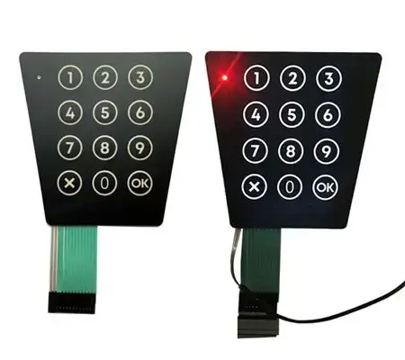 What is LED backlight membrane switch? LED membrane switch