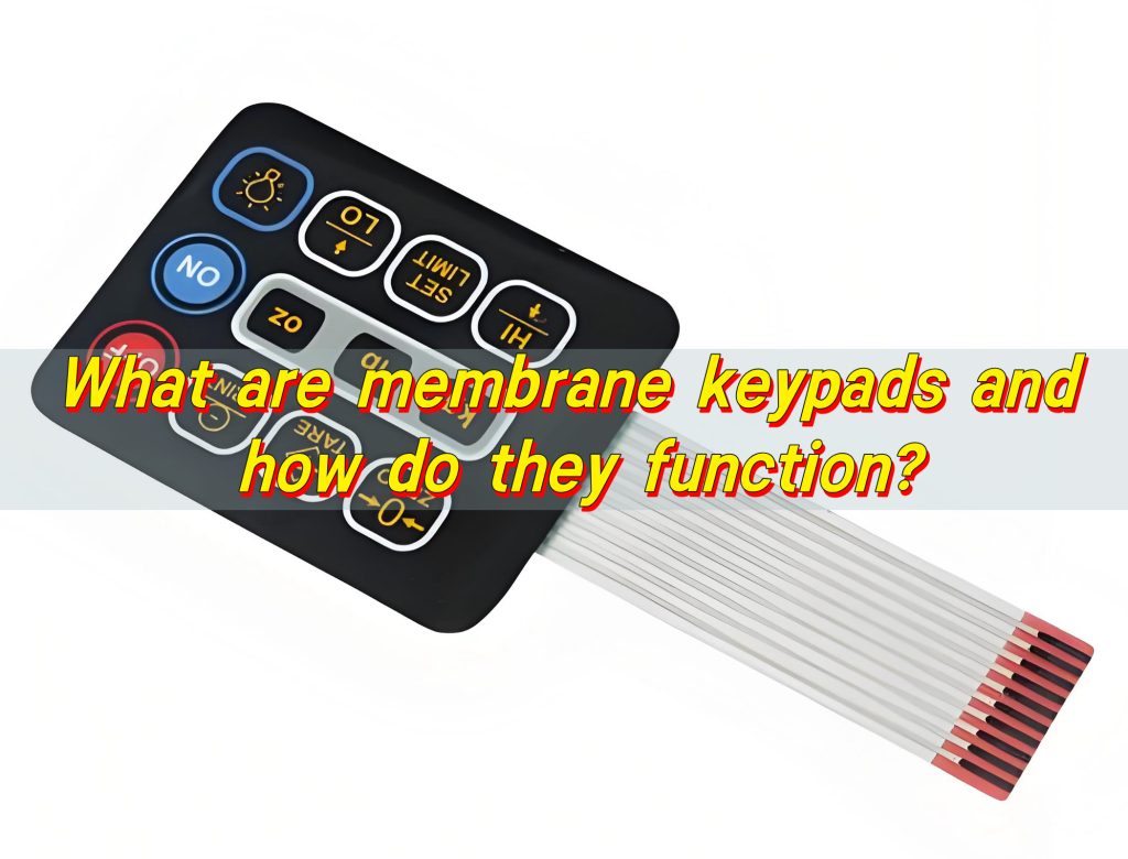 What are membrane keypads and how do they function?